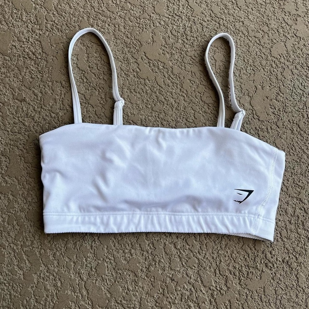 Gymshark white bandeau